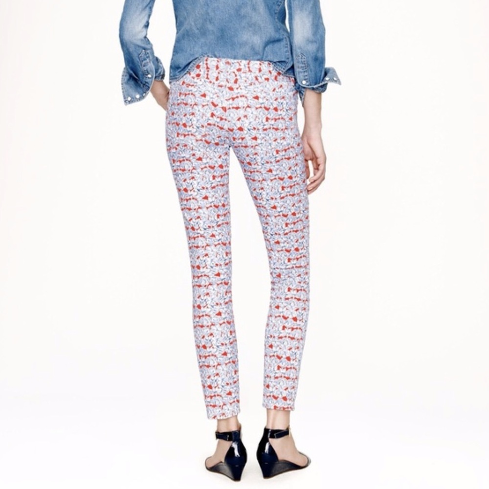 J. CREW Toothpick Liberty Matilda Floral 27 Ankle